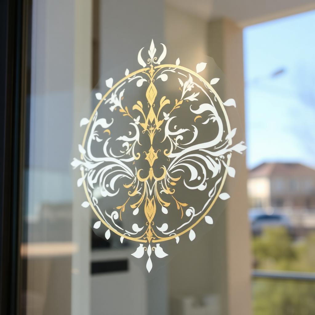 Clear vinyl window decal